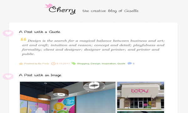 Cherry Blogger Template