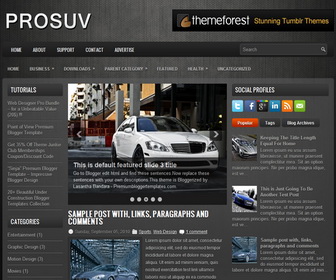 ProSUV Blogger Template