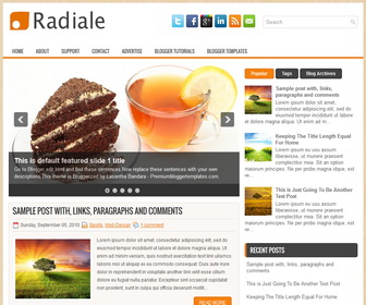 Radiale Blogger Template