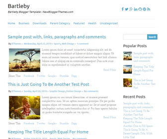 Bartleby Blogger Template